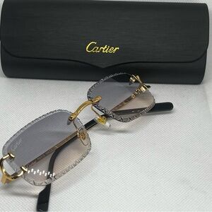Cartier Sunglasses - Gold & Smoke